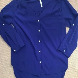 Royal Blue Blouse